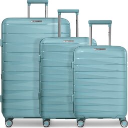 Franky London 4 Rollen Kofferset 3-teilig mit Dehnfalte  Variante 4