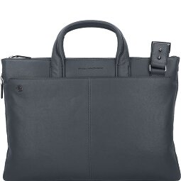 Piquadro Black Square Aktentasche Leder 42 cm Laptopfach  Variante 1