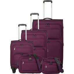 Travelite Cubis 4 Rollen Kofferset 5-teilig mit Dehnfalte  Variante 2