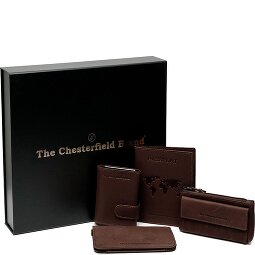The Chesterfield Brand Kreditkartenetui 4-teiliges Geschenkset Leder 7 cm  Variante 1
