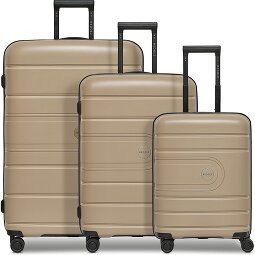 Redolz Essentials 11 4 Rollen Kofferset 3-teilig mit Dehnfalte  Variante 1