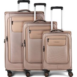 Worldpack Oxford 4 Rollen Kofferset 3-teilig mit Dehnfalte  Variante 1