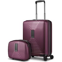 Redolz Essentials 14 Kofferset 2 tlg. Kabinentrolley mit Dehnfalte & Beautycase  Variante 1