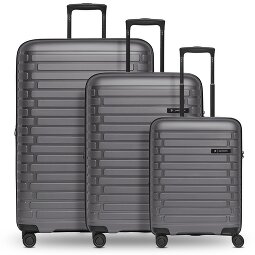 Pactastic Collection 04 THE THREE SET + 4 Rollen Kofferset 3-teilig mit Dehnfalte  Variante 1