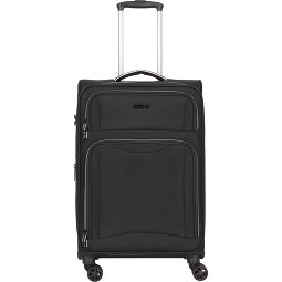 d&n Travel Line 9204 4 Rollen Trolley M 66 cm mit Dehnfalte  Variante 3