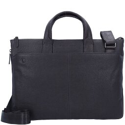 Piquadro Black Square Aktentasche Leder 42 cm Laptopfach  Variante 2