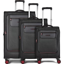 Worldpack Oxford 4 Rollen Kofferset 3-teilig mit Dehnfalte  Variante 2