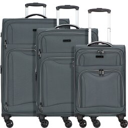 d&n Travel Line 9204 4 Rollen Kofferset 3-teilig mit Dehnfalte  Variante 2