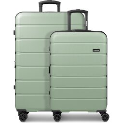 Saxoline Miami 4-Rollen Kofferset S+L mit Dehnfalte  Variante 2