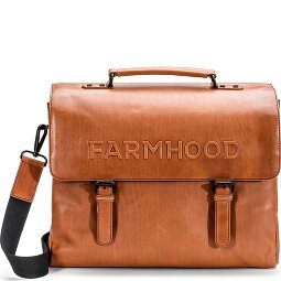 Farmhood Memphis Aktentasche XXL 3 Fächer Leder 39 cm  Variante 2