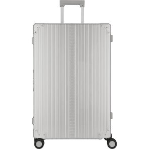 Aleon Traveler Macro 4-Rollen Trolley Aluminium 77 cm mit Kleidersack