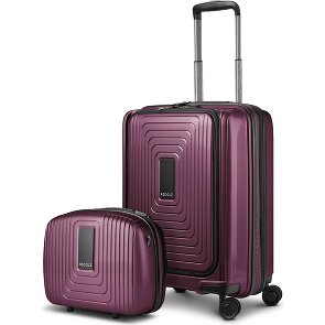 Redolz Essentials 14 Kofferset 2 tlg. Kabinentrolley mit Dehnfalte + Beautycase
