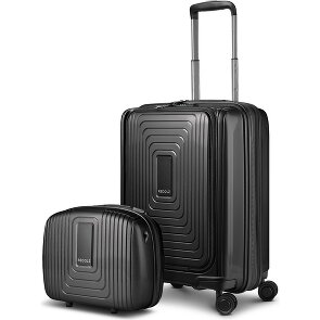 Redolz Essentials 14 Kofferset 2 tlg. Kabinentrolley mit Dehnfalte + Beautycase
