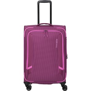Travelite Corsiica 4 Rollen Trolley M 67 cm mit Dehnfalte
