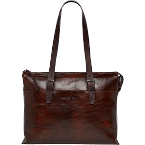 Castelijn & Beerens Rien Schultertasche RFID Schutz Leder 40 cm Laptopfach