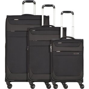 Worldpack Dublin 4 Rollen Kofferset 3-teilig mit Dehnfalte