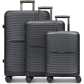 Stratic Shine 4 Rollen Kofferset 3-teilig mit Dehnfalte
