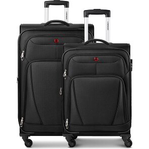 Wenger Beaumont 4-Rollen Kofferset M+L mit Dehnfalte