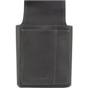 Greenburry Vintage Black Gürteltasche - Kellnerbörse Leder 14,5 cm