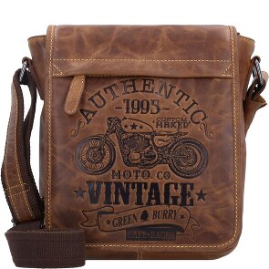 Greenburry Vintage Cafe-Racer Umhängetasche Leder 23 cm
