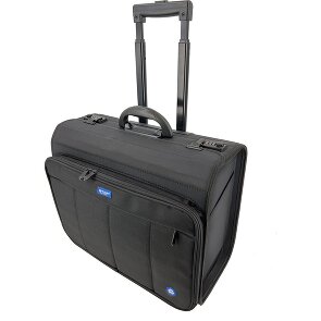 Valise Cabine Lightpak PIONEER 47cm - Business Trolley Polyester Noir Avec Organizer
