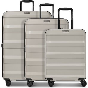 Redolz Pro PP 4 Rollen Kofferset 3-teilig mit Dehnfalte