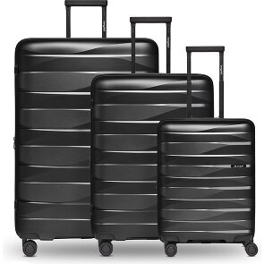 Bergpfeil Travel 4-Rollen Kofferset 3-tlg. mit Dehnfalte