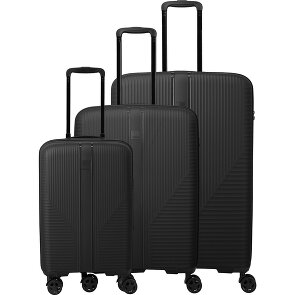Travelite Air Stripe 4 Rollen Kofferset 3-teilig mit Dehnfalte