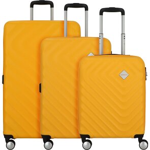 American Tourister Summer Square 4 Rollen Kofferset 3-teilig mit Dehnfalte