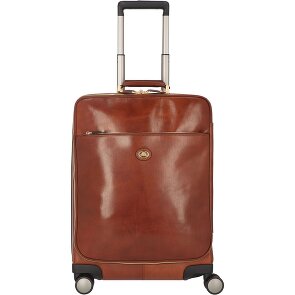 The Bridge Viaggio 4-Rollen Kabinentrolley Leder 53 cm