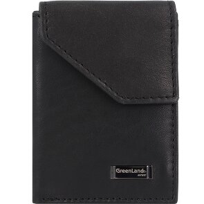 Greenland Nature Black Nappa Geldbörse RFID Leder 7 cm