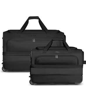 Redolz Duffle Essentials 2-Rollen Reisetasche Set 2 tlg. M+L mit Dehnfalte