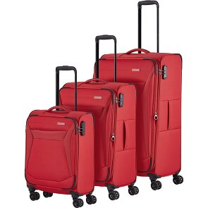 Travelite Chios 4 Rollen Kofferset 3-teilig mit Dehnfalte