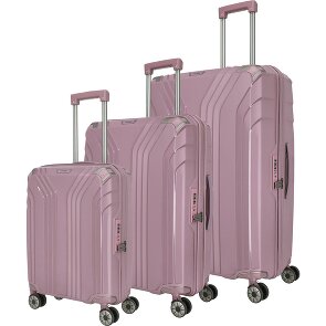 Travelite Elvaa 4 Rollen Kofferset 3-teilig mit Dehnfalte