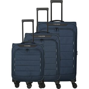 Travelite Skaii 4 Rollen Kofferset 3-teilig mit Dehnfalte