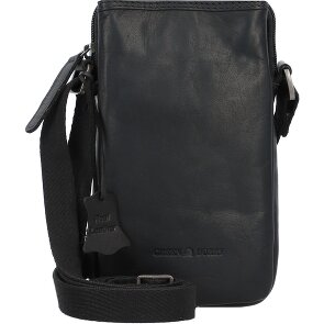 Greenburry Pure Black Handytasche Leder 11 cm