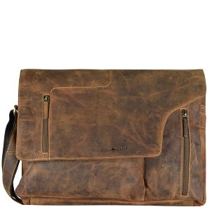 Greenburry Vintage Revolver Bag Umhängetasche Leder 40 cm