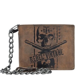 Greenburry Vintage Skull Kettenbörse Leder 12,5 cm
