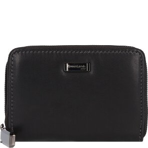 Greenland Nature Black Nappa Kreditkartenetui RFID Leder 11 cm