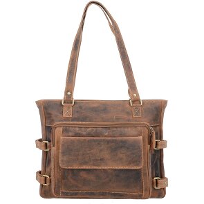 Greenburry Vintage Schultertasche Leder 36 cm