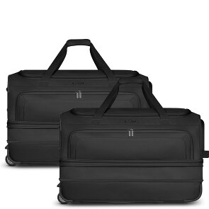 Redolz Duffle Essentials 2-Rollen Reisetasche Set 2-tlg. L+L mit Dehnfalte