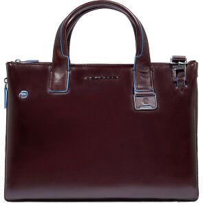 Piquadro Blue Square Shopper Tasche Leder 38 cm Laptopfach mit Dehnfalte