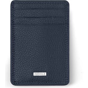 Redolz Leather Essentials Kreditkartenetui RFID Leder 7 cm mit Geldscheinklammer