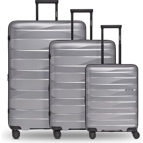 Bergpfeil Travel 4-Rollen Kofferset 3-tlg. mit Dehnfalte