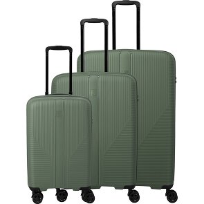 Travelite Air Stripe 4 Rollen Kofferset 3-teilig mit Dehnfalte