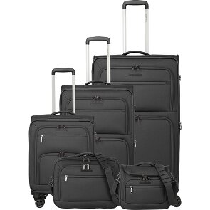 Travelite Cubis 4 Rollen Kofferset 5-teilig mit Dehnfalte