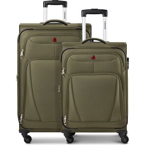 Wenger Beaumont 4-Rollen Kofferset M+L mit Dehnfalte