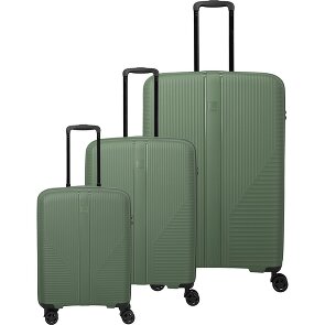 Travelite Air Stripe 4 Rollen Kofferset 3-teilig mit Dehnfalte