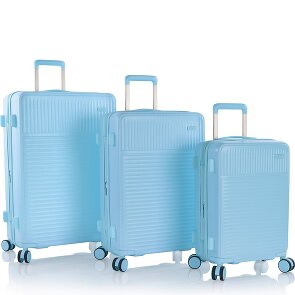 Heys Pastel 4 Rollen Kofferset 3-teilig mit Dehnfalte