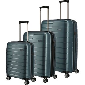 Travelite Air Base 4 Rollen Kofferset 3-teilig mit Dehnfalte